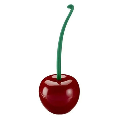 Red Toilet Brush Cherry Shape Holder Set Creative Bathroom Cleaning Accessories