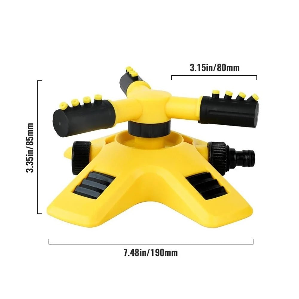 Automatic Rotating Water Sprinkler 360° Garden Lawn Irrigation System 3PCS