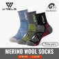 3 Pairs Merino Wool Socks Thermal Thick Hiking Socks for Men & Women