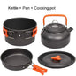 1pcs Outdoor Cooking Camping Cookware Set Portable Picnic Kettle Pan Pot