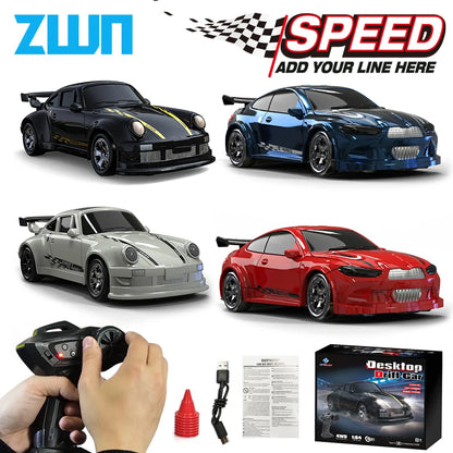 1/64 2.4G Mini RC Drift Car 4WD High Speed GTR Racing Remote Control Toy Gift