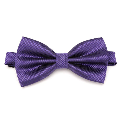 Bow Tie Solid Color Adjustable Wedding Party Ties for Men Women