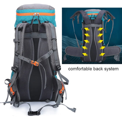 65L Camping Backpack Large Capacity Outdoor Climbing Bag Waterproof Mountaineering Hiking Trekking Sport Bags-EXPROTAS