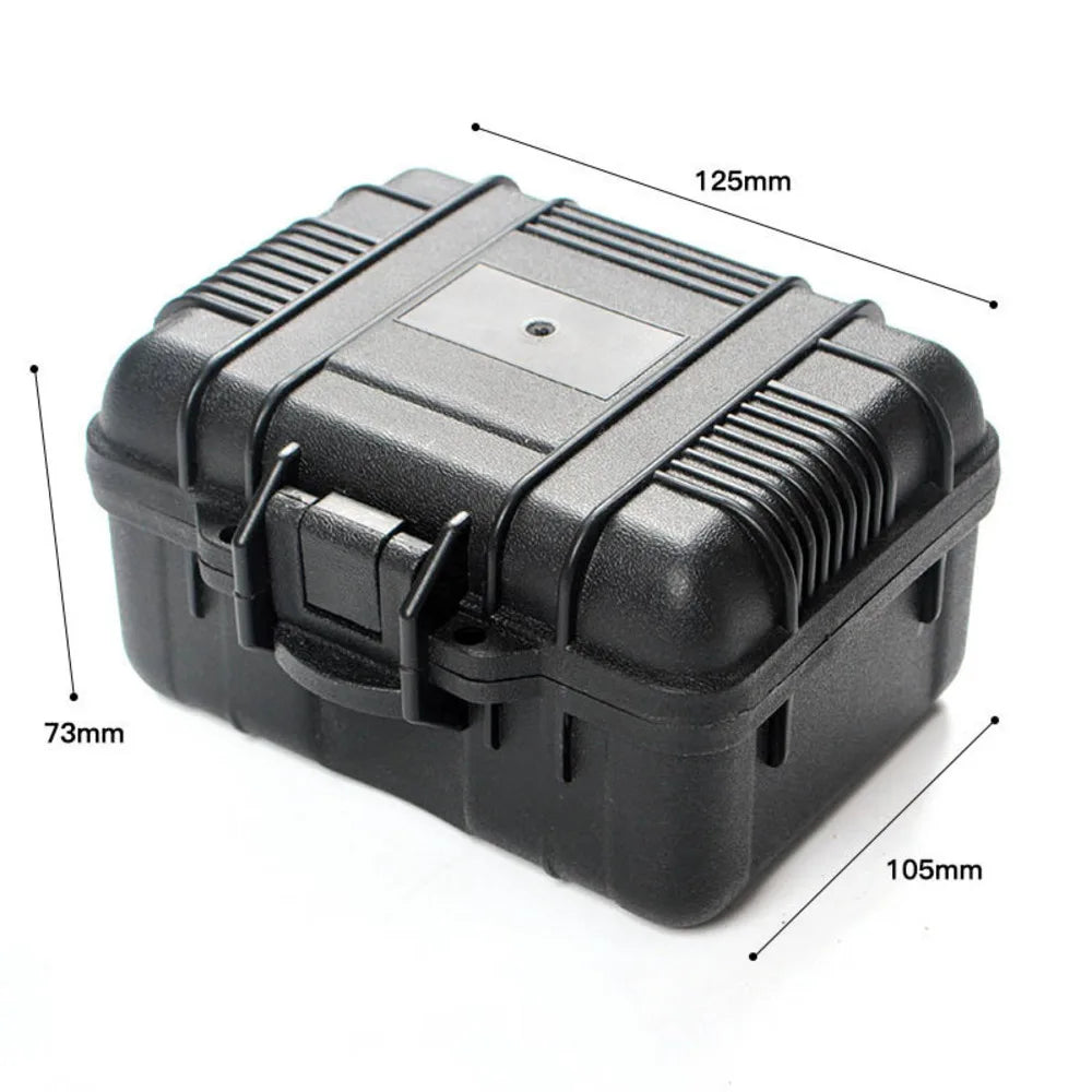 Portable Storage Box Waterproof Plastic Toolbox Hard Case Organiser 125x105mm