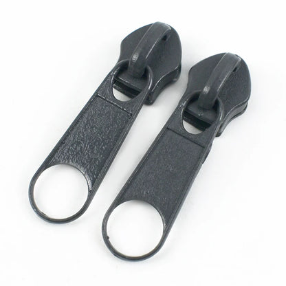 50/100/200Pcs 3#5# Zipper Slider For Nylon Zippers Bag Garment Zip Puller Backpack Pocket Zips Repair Kit DIY Sewing Accessories
