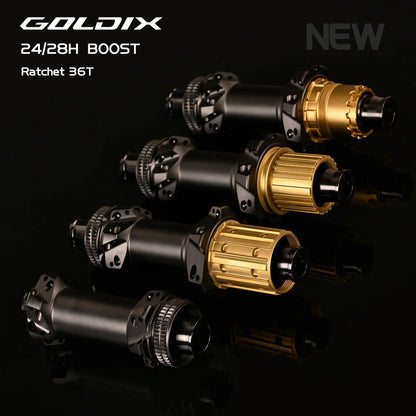 GOLDIX M240 Ultralight Hub 24/28H Straight Pull HG XD MS Freehub 36T Ratchet