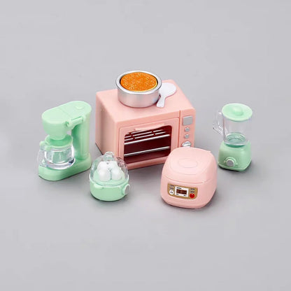 Miniature Dollhouse Electric Oven Accessories 1/6 Scale Bread Food