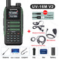 Baofeng UV16M Two Way Radio Walkie Talkie Long Range UHF VHF AM FM