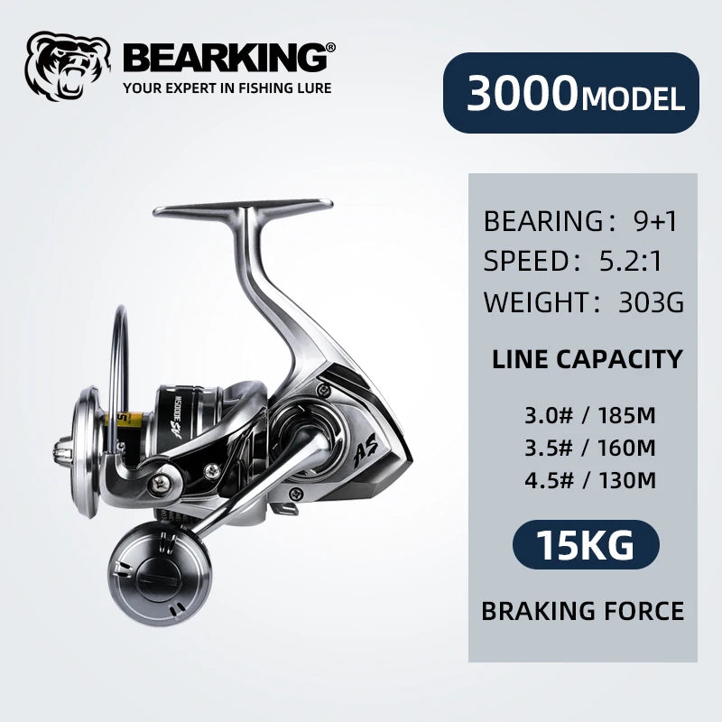 Fishing Reel Spinning Saltwater 1000-6000 9+1BB Max Drag 20KG
