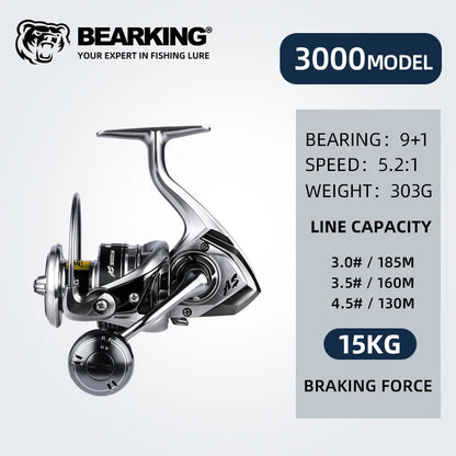 Fishing Reel Spinning Saltwater 1000-6000 9+1BB Max Drag 20KG
