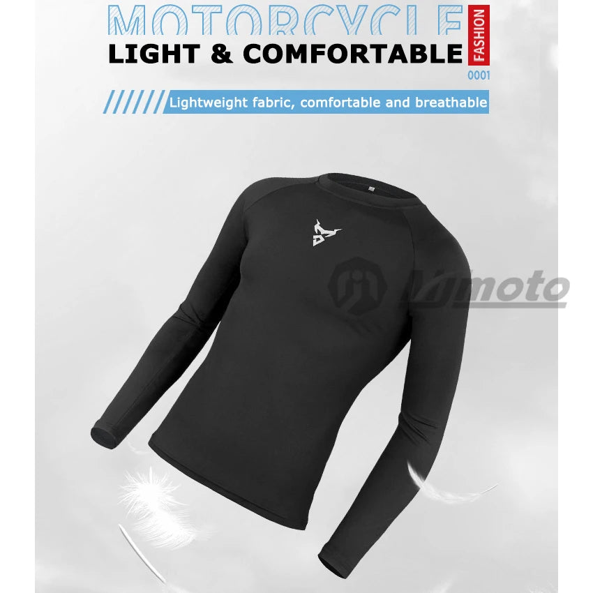 Quick Dry Motorcycle Base Layer Set MOTOCENTRIC Mens Tops Pants Long Johns