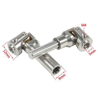 Stainless Steel 5mm Universal Joint Drive Shaft 1/10 RC Crawler SCX10 TRX4