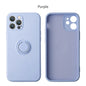 Magnetic Ring Silicone Phone Case for iPhone 11-17 Pro Max Plus Mini XR