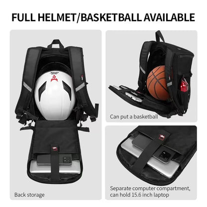 Waterproof Motorcycle Helmet Backpack Reflective Laptop Travel Bag