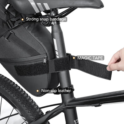 Bicycle Saddle Bag Waterproof 10L 13L Large Capacity Bike Tail Pannier