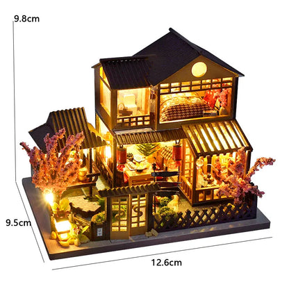 Wooden DIY Mini Dollhouse 3D Puzzle Room Kit with Furniture Birthday Gift - EXPROTAS