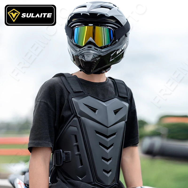 Motocross Body Armor Motorcycle Jacket Motocross Moto Vest Back Chest Protector Off-Road Dirt Bike Protective Gear - EXPROTAS