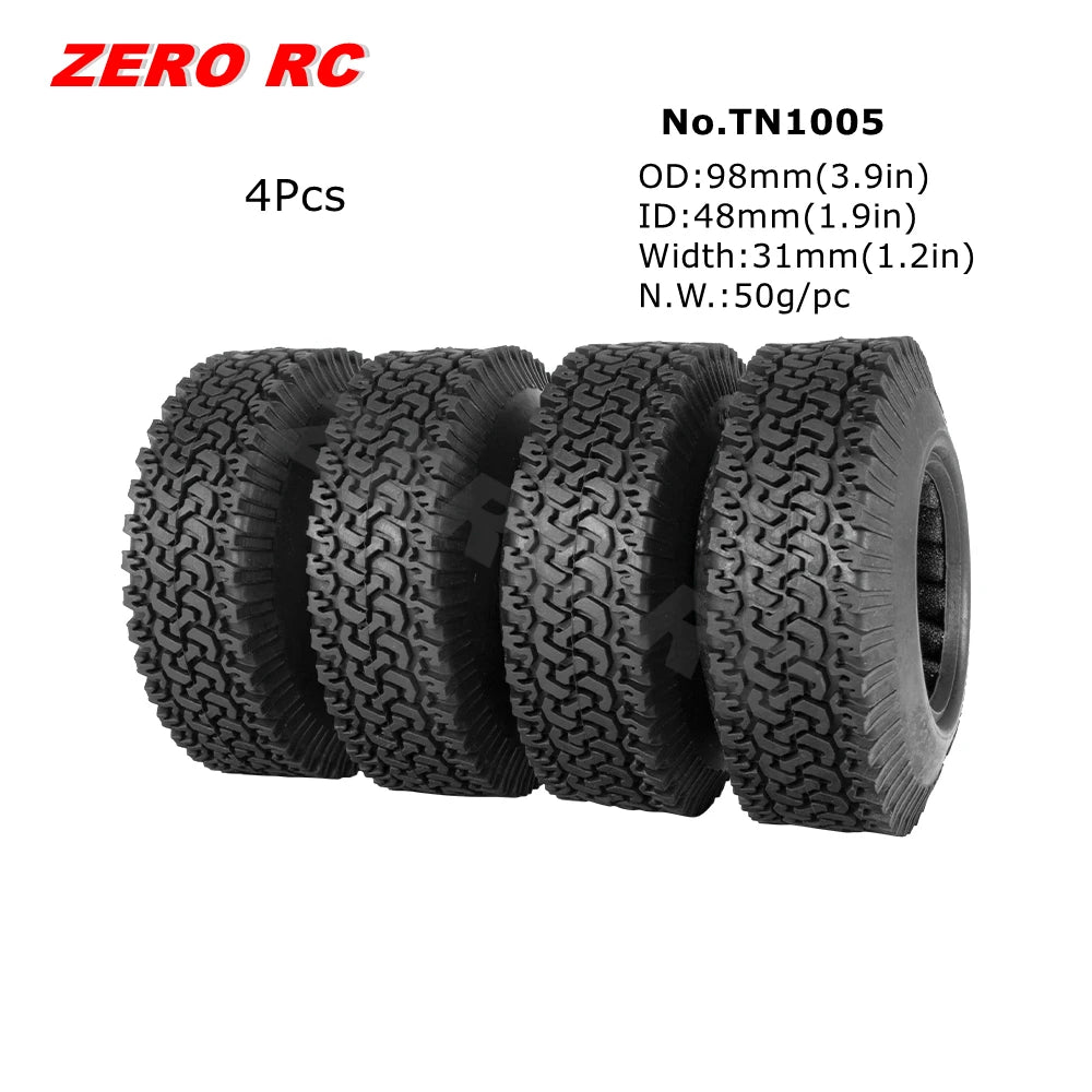 1.9" Crawler Tire for 1/10 RC Car Axial Traxxas D90 SCX10 Wheels