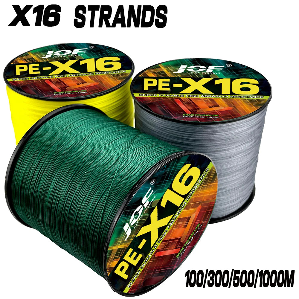 16 Strands Braided Fishing Line 200LB PE 300/500/1000M Carp Sea Fishing