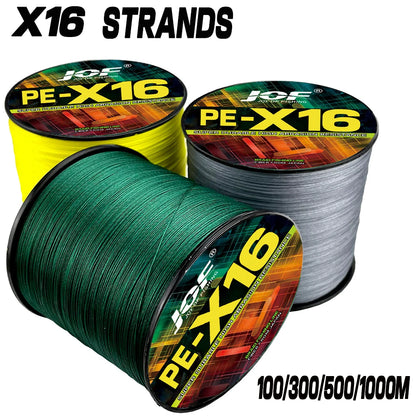 16 Strands Braided Fishing Line 200LB PE 300/500/1000M Carp Sea Fishing