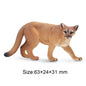Toymany Simulation Cougar Wildlife Animal Model Mini Figures Figurines