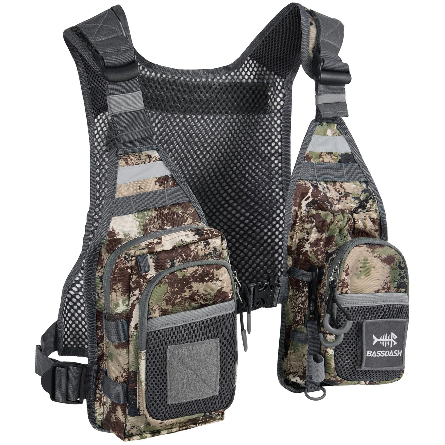 Fly Fishing Vest Bassdash FV08 Lightweight Chest Pack One Size Men Women