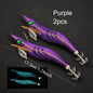 2pcs Shrimp Jig Lure 13cm Luminous Squid Octopus Saltwater Fishing Hooks