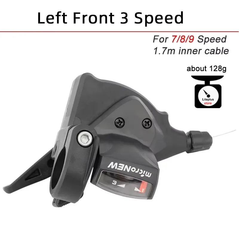 MicroNEW MTB Shifter Lever 3x7 3x8 3x9 3x10 3x11 Speed Front Rear Trigger Shift