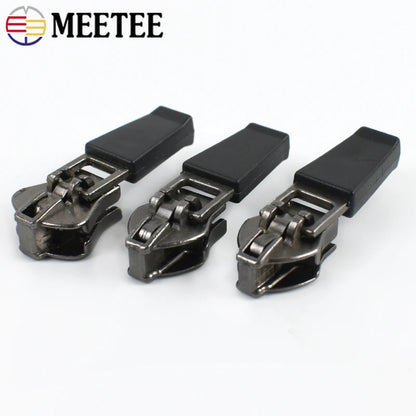 10/20/50Pcs 3# 5# Nylon Zipper Slider Formal/Reverse Zippers Head Resin Zip Tent Invisible Zips Pull Repair Kit Sewing Accessory