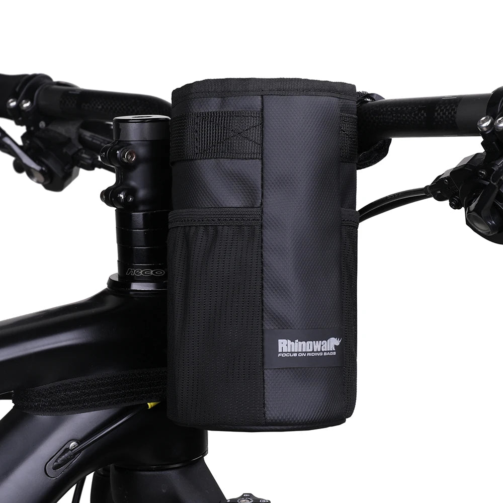 Rhinowalk Insulated Bicycle Water Bottle Carrier Handlebar Pouch 1pc/2pcs Options