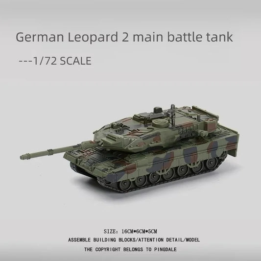 1:72 Tank Model Building Assembly Toy Gifts Educational Decor Collectibles