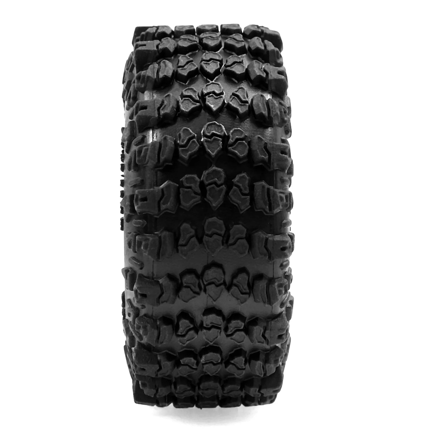 4pcs 1.3 Wheels Soft Sticky Rubber Tires for 1/24 1/18 SCX24 TRX4M Crawler