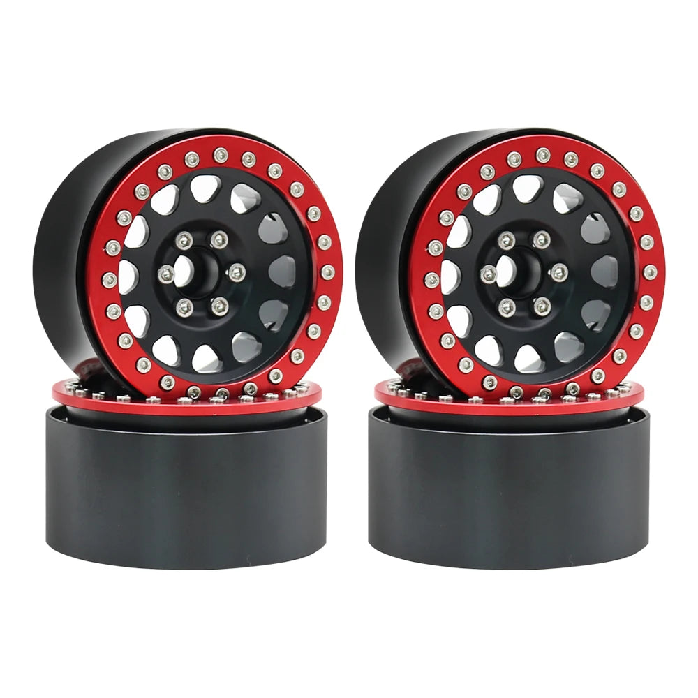 1/10 RC Crawler CNC 2.2" Aluminum Beadlock Wheels for TRX4 TRX6 Axial SCX10 Wraith Capra - EXPROTAS