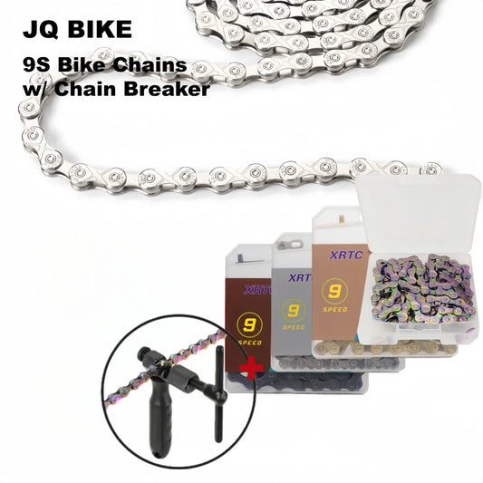 9 Speed Bike Chain 116 Links with Chain Breaker Kit MTB Road Bicycle Repair