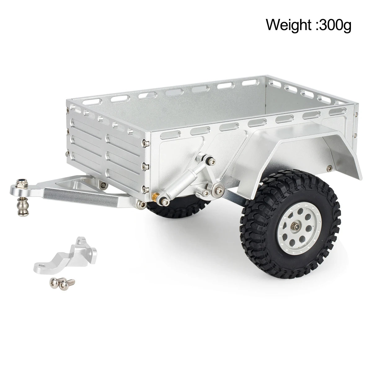 Aluminium CNC RC Crawler Utility Trailer Ball Hitch 1/18 TRX4M SCX24 Redcat