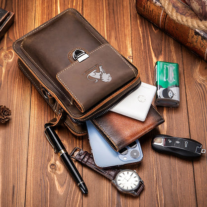 EXPROTAS Phone Waist Bag Crossbody Shoulder Bag for Men