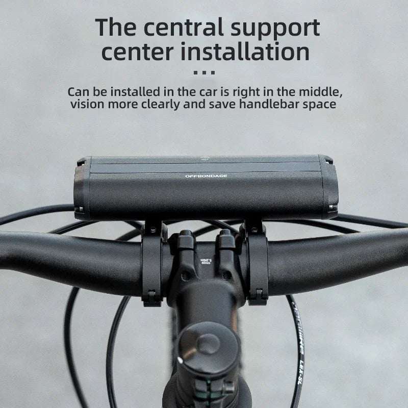 Offbondage Bicycle Light Front LED USB Rechargeable MTB Mountain Lamp