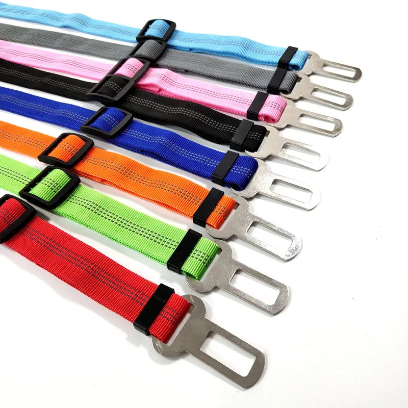 Adjustable Dog Car Seat Belt Harness Travel Safety Elastic Restraint Strap
