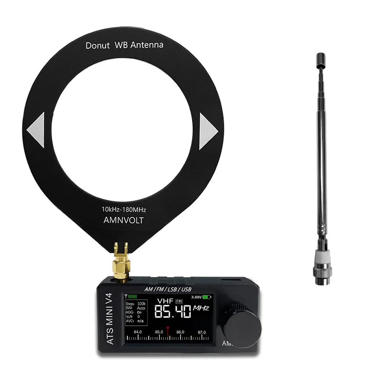 Amnvolt V4 Ats Mini Radio SI4732 All Band DSP FM SSB USB LSB Hi-Z