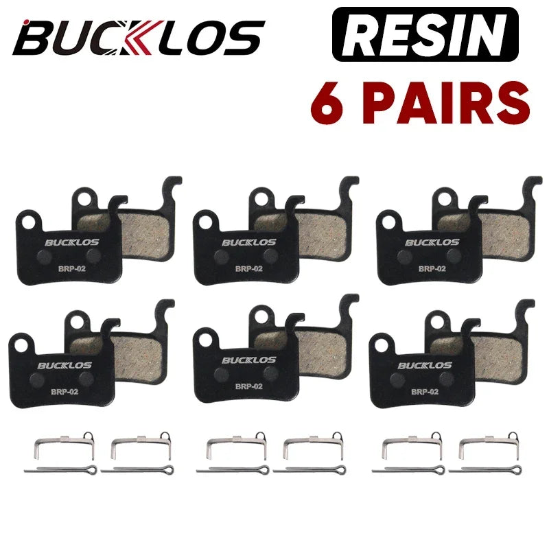 Resin Disc Brake Pads BUCKLOS for Shimano A01S M07 M535 MTB Road Bike