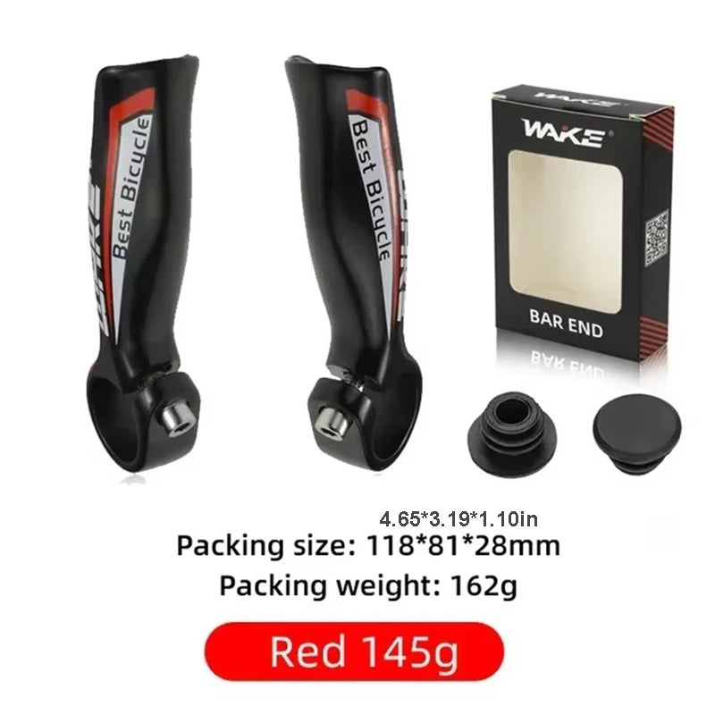 MTB Road Bike Bull Horn Bar Ends Aluminium Auxiliary Handlebar Grips