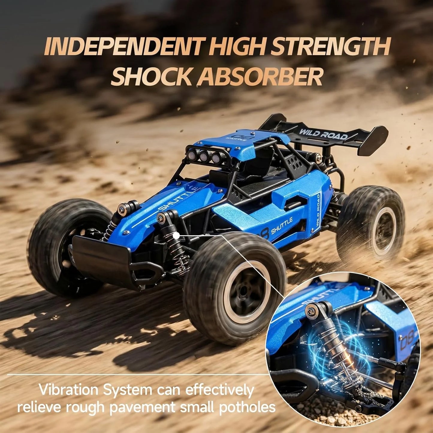1:16 Remote Control Monster Truck 20KM/H Off-Road Electric Toy for Kids