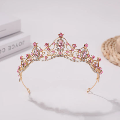Korean Style Girl Bridal Tiara Hair Accessory for Weddings and Parties