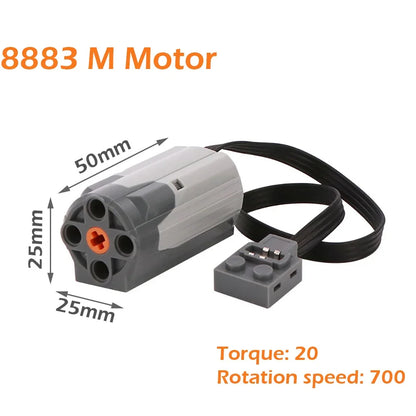MOC 4-Speed Gearbox Model with Motor & Battery Box Power Functions Kit