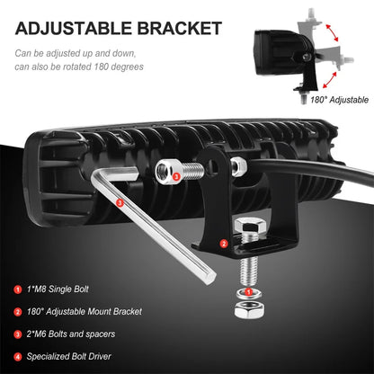 Motorcycle led Spotlights Auxiliary Headlight work lights fog lamps for Scooters ATV SUV UTV 4X4 Car Modified light 12V 24V-EXPROTAS