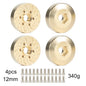 Brass 12mm Hex Wheel Weights Brake Disc Adapters for 1.9 2.2 RC Crawler