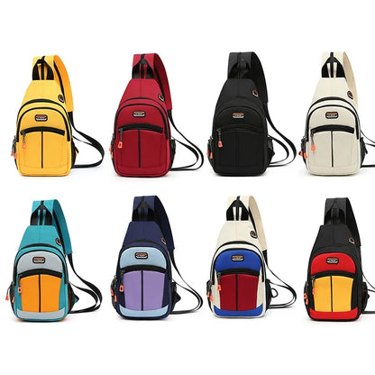 Shoulder Bag Backpack Men Women Crossbody Sling Travel Rucksack USB 2023