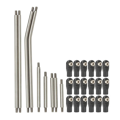 Carbon Fibre LCG Chassis Kit Rails V2 Skid 1/10 RC Crawler SCX10 III