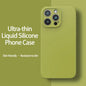 Ultra-Thin Liquid Silicone Case for iPhone 13-16 Pro Max Plus Soft Cover