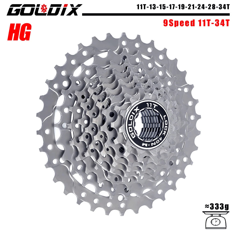 GOLDIX 8–12 Speed Cassette 11-25T 11-28T 11-32T 11-34T 11-36T Compatible Shimano SRAM - EXPROTAS